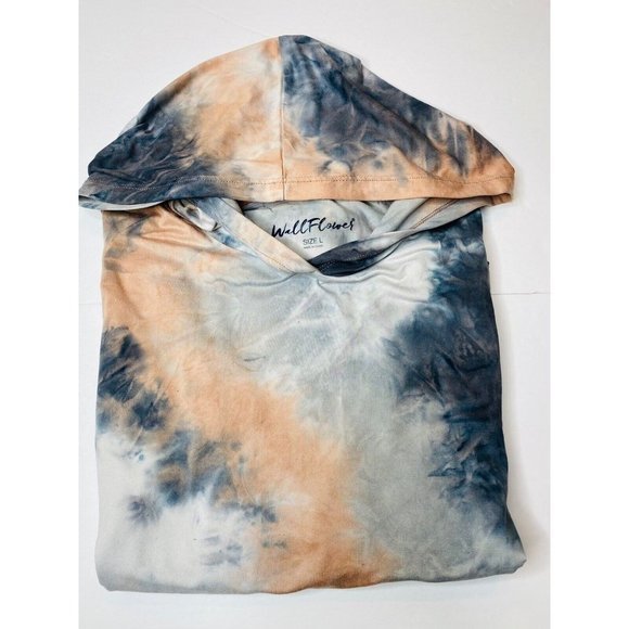 WALLFLOWER‎ Tie Dye Supersoft Hoodie Long Sleeve Large - Picture 3 of 3